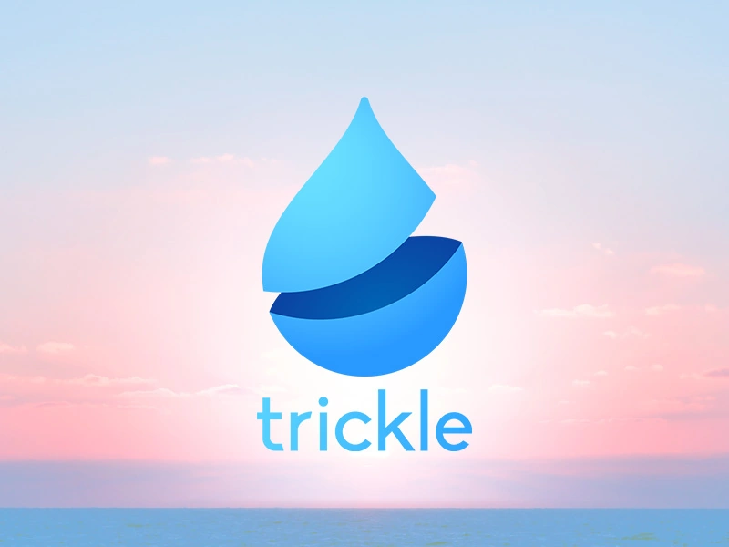 Trickle personal finance app concept with budgeting and expense tracking